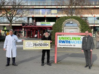 Spenderübergabe am Aachener Klinikum