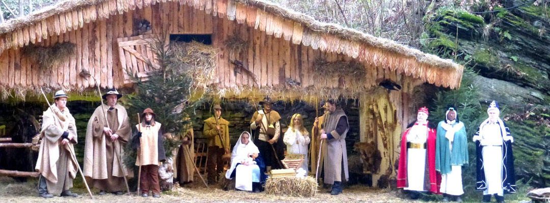 WICHTIGE INFO: Die "Lebende Krippe" in Monschau (Eifel) direkt am Weihnachtsmarkt Monschau.